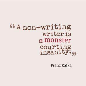 #writer, #amwriting, writing, kafka, writers block